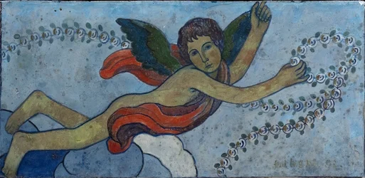 Guardian Angel with a Garland